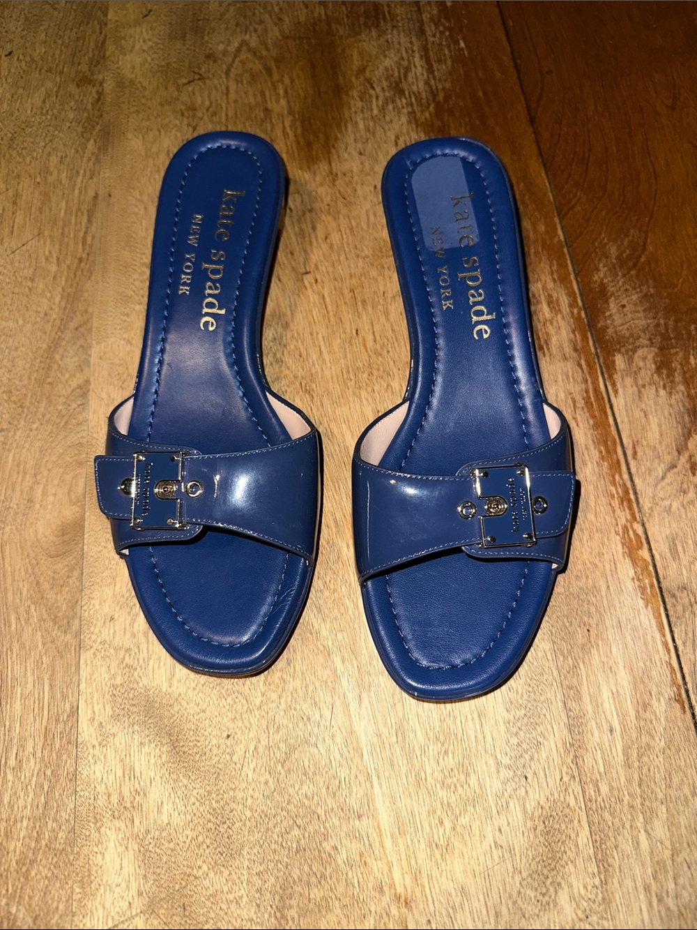 Kate Spade New York Gazebo patent leather slides